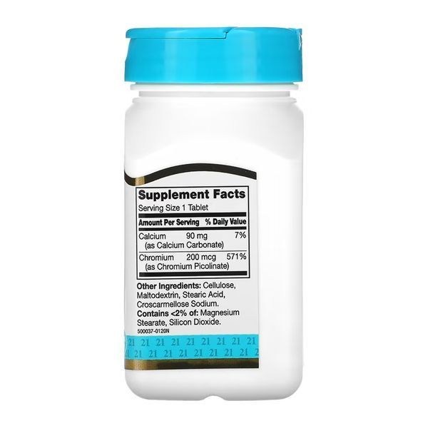 Chromium Picolinate 200 mcg - 100 tabs 100-48-3606824-20 фото