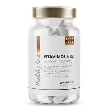 Healthy Line Vitamin D3 & K2 ( 125 mcg\50 mcg) 60 caps 2026-2003-004-01 фото