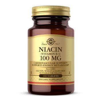 Niacin (Vitamin B3) 100mg - 100 tabs 2023-10-4130 фото